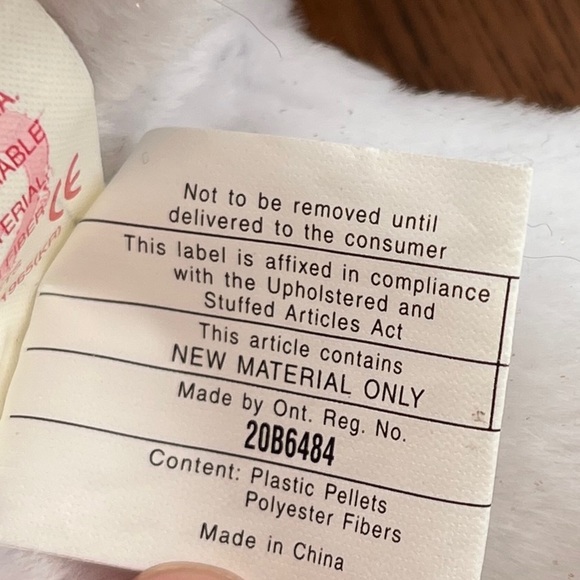 TY Retired Beanie Baby Halo II Gold Wing Angel Bear 2000 Vintage No Hang Tag - Picture 11 of 15